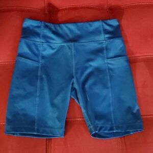 Athletic Works Blue Biker Shorts